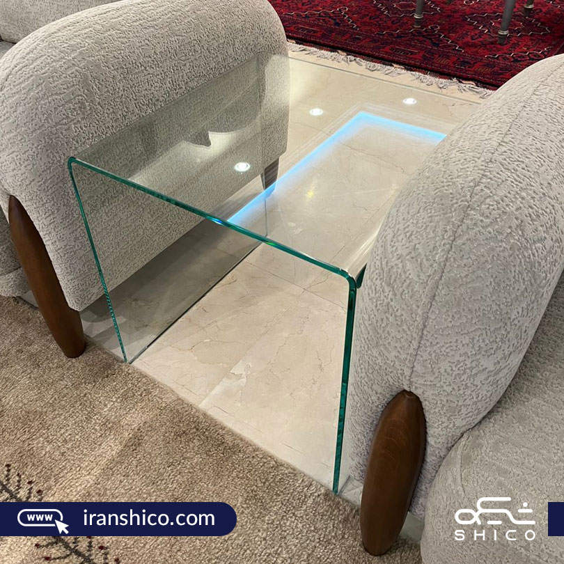 نمونه کار میز عسلی شیشه ای