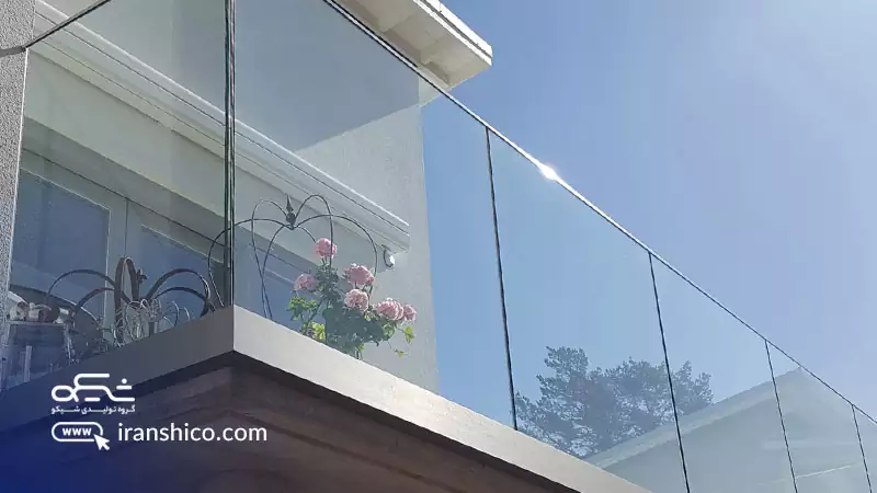 نرده شیشه ای بالکن-4